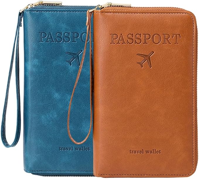 Multi-Functional RFID Passport Wallet, RFID Passport Holder by LECDOA