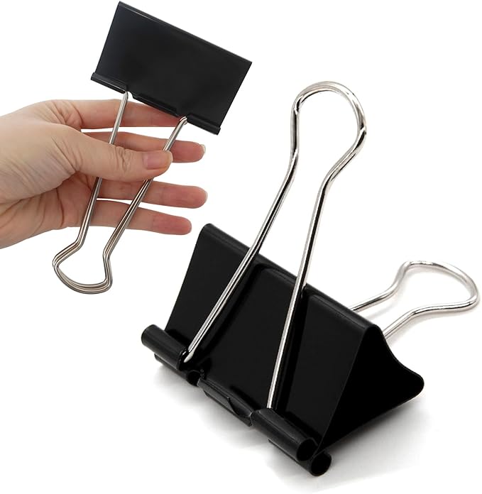 TOTDTDA 3 Inch Extra Large Jumbo Binder Clips, Heavy Duty Paper Clamps by Unknown
