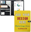 Personalized Leather Portfolio for Men Women, Custom Logo/Text/Photo Binder by LMPTOEI