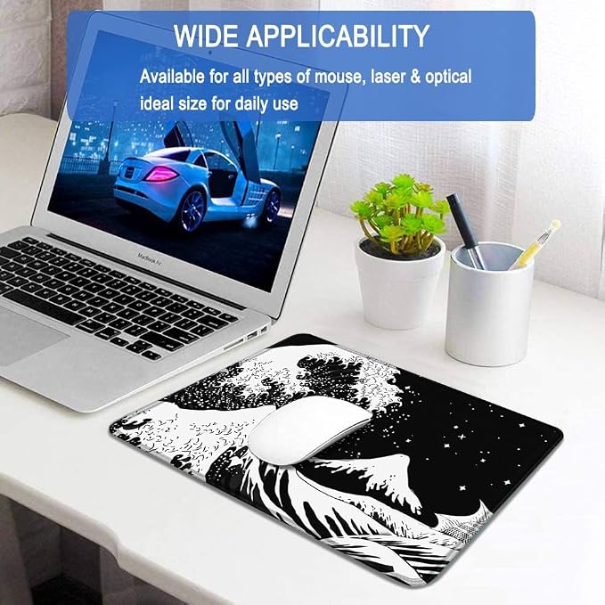 Large Gaming Mouse Pad with Double Stitched Edges, 14.9 x 11.7 inches - Image 2