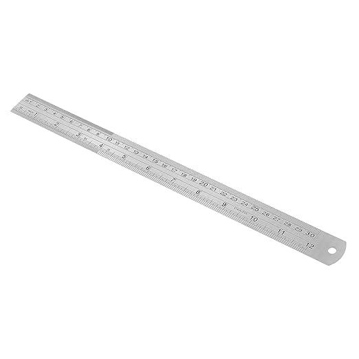 20 Pack 12 Inches Stainless Steel Ruler, Precision Metal Rulers, Straight Edge - Image 5