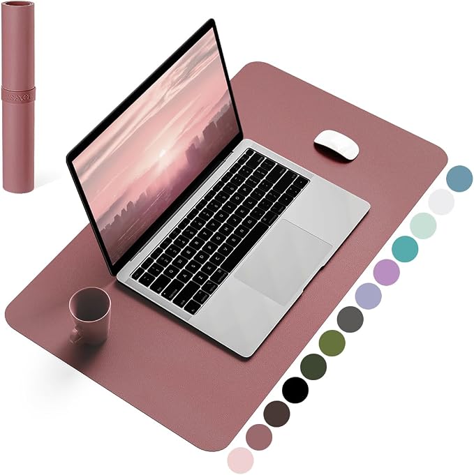 YSAGi Non-Slip Leather Desk Pad, Waterproof Laptop Computer Desk Keyboard Mat by YSAGi