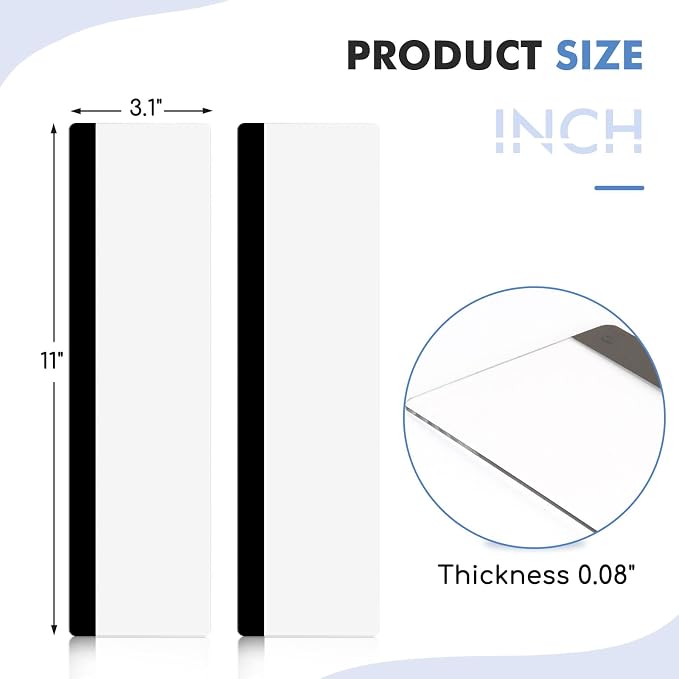 DOLLAR BOSS 2 Pcs 11" x 3.1" Transparent Acrylic Monitor Memo Board | Monitor - Image 3