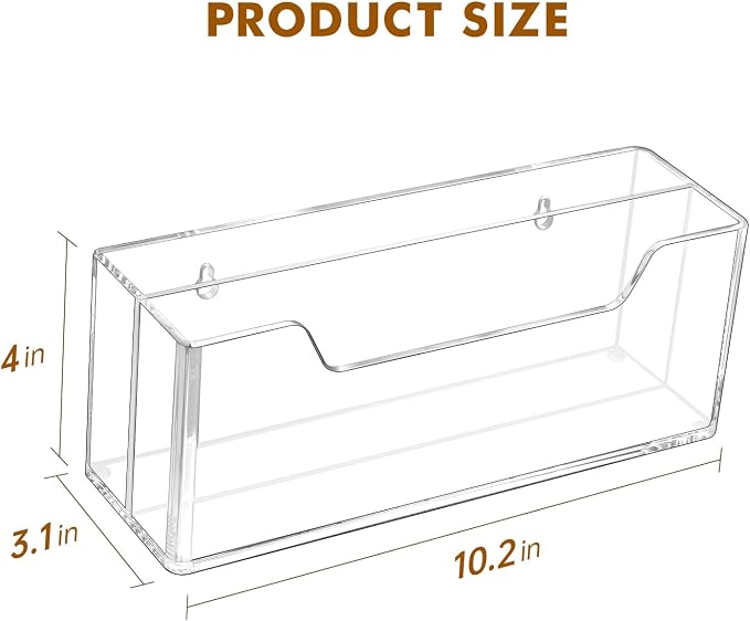 BEYGORM Acrylic Mail Organizer for #10 Envelopes, 2-Slot Wall-Mounted & - Image 4