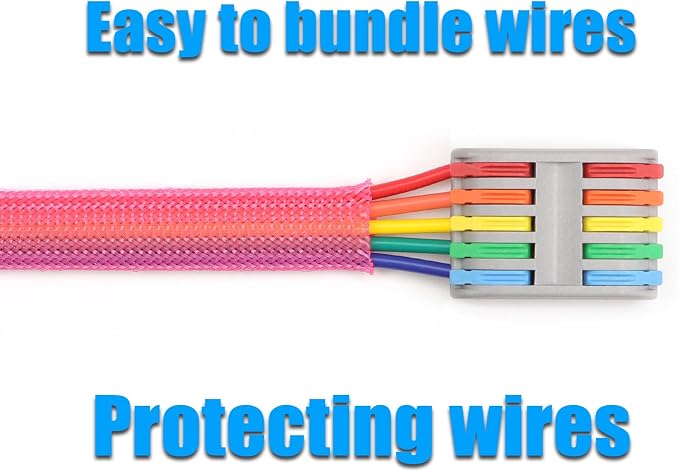 25ft PET Expandable Braided Cable Sleeve 3/8inch Pet Braided Cable Sleeve - Image 6