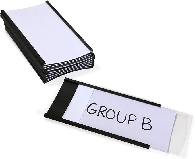 SmartSign Magnetic 'C' Channel Label Holders | 2.5" x 4" Pack of 10 by SmartSign
