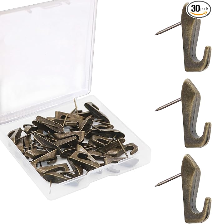 Push Pin Picture Hooks, Push Pin Hangers, Decorative Push Pins by Atsky