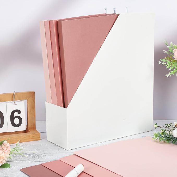 Whaline 36 Pack Dusty Pink Hanging File Folders Letter Size 4 Colors Pink File - Image 5