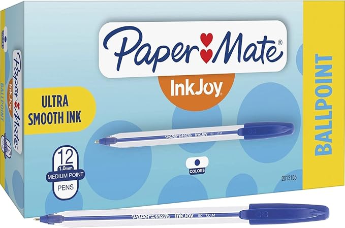 Paper Mate 2013155 InkJoy 50ST Ballpoint Pens, Medium Point, Box of 12 Pens by Unknown