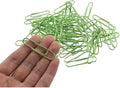 HAHIYO Paper Clips Large 2 inches Length Green Paperclips Vinyl Coated Prevent by HAHIYO