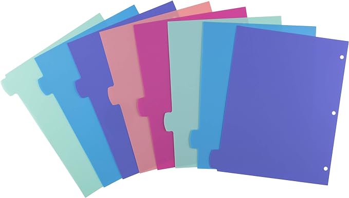 Avery Write & Erase Dividers for 3 Ring Binders, 8 Tabs per Set, Binder - Image 5