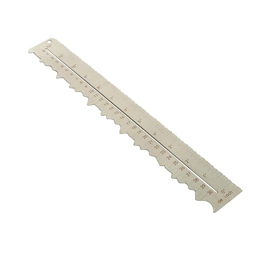 Stainless Steel Metal Paper Tearing Ruler Craft Ruler by UPTTHOW
