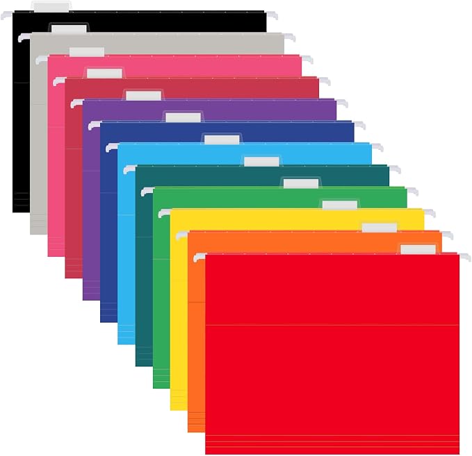 12 Pack Hanging File Folders, Letter Size - Image 8