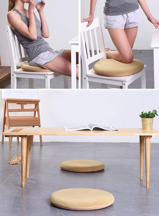 Sigmat Memory Foam Seat Cushion Anti-Slip Soft Round Stool Cushion Chair Pad 20 - Image 3