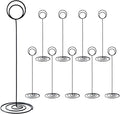 Hoewina 10Pcs Place Card Holder, Table Number Holders, Wire Picture Holder by Hoewina