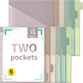 Epakh 12 Pcs Binder Dividers for 3 Rings Binders Index Dividers by Epakh