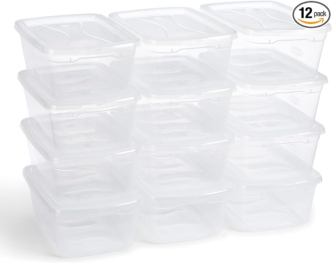 Rubbermaid Cleverstore 6 Qt Clear Storage Bins by Unknown
