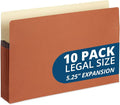 Blue Summit Expanding File Pocket Organizer, Legal Size, 5.25” Expansion – 10 by BlueSummitSupplies