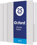 Oxford Twin-Pocket Folders, Textured Paper, Letter Size, Holds 100 Sheets by Oxford