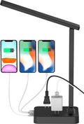 Drevet LED Desk lamp with USB C Charging Port, Table Light with 3 USB Charger by Drevet