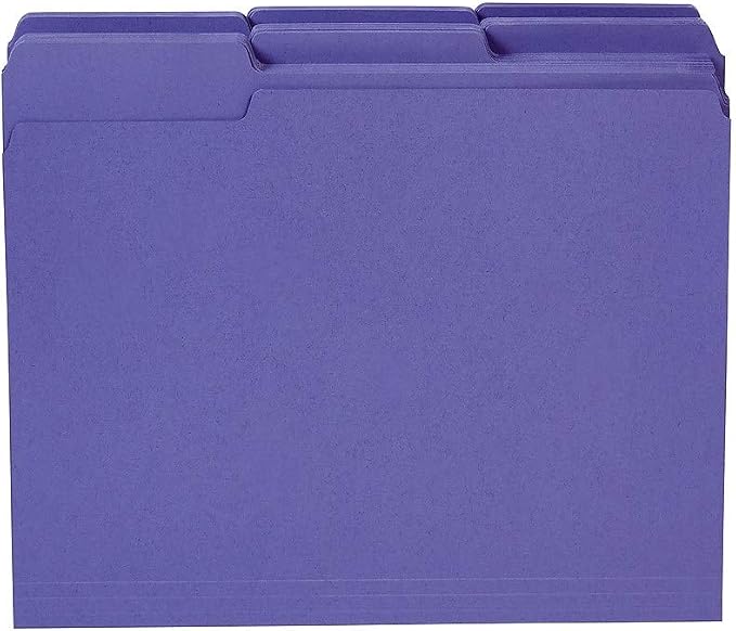 Staples Reinforced File Folders, Letter Size, 3‑Tab Design, Heavy‑Duty - Image 4