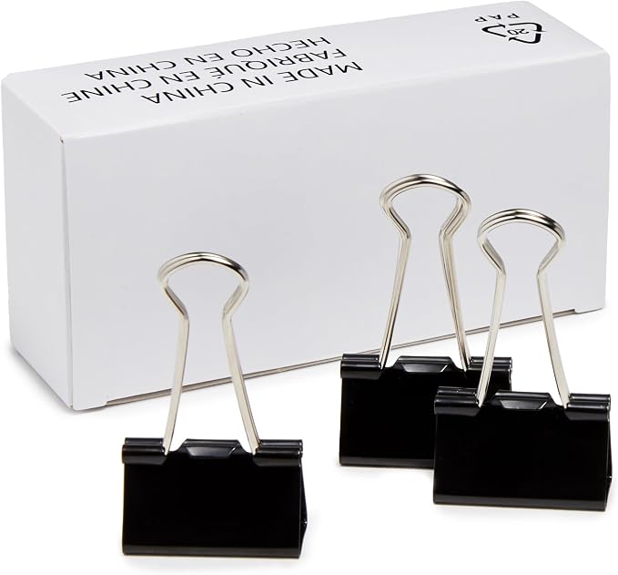 Amazon Basics Sturdy Binder Clips by AmazonBasics