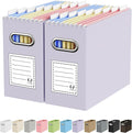 Oterri File Organizer Box, Portable Collapsible Cardboard File Folder Organizer by Oterri