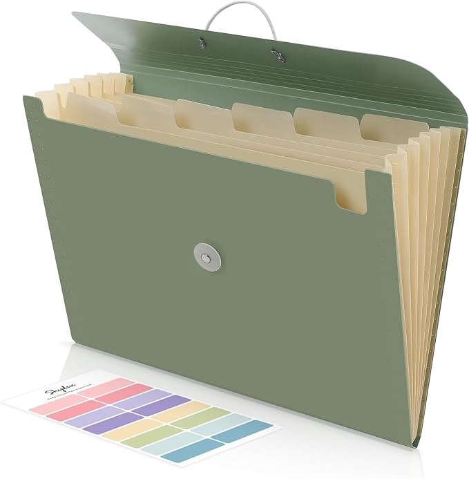 SKYDUE Accordion File Organizer, Expanding File Folder by SKYDUE