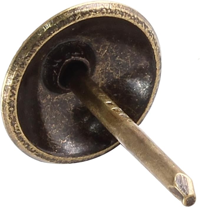 Piutouyar 200 Pcs Bronze Upholstery Tacks Antique Metal Thumb Tacks Round Head - Image 4