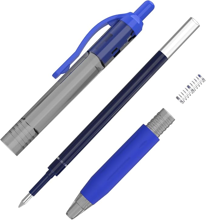 EYEYE G-103 Retractable 0.5mm Gel Pens, 10 Pack Extra Fine Point Blue Ink Pens - Image 4