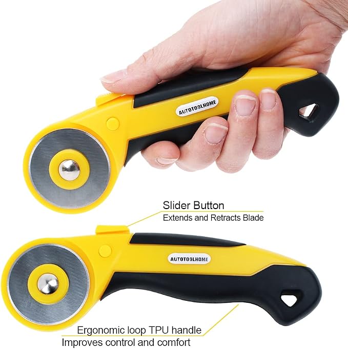 45mm Rotary Cutter Automatic Fabric Cutter Quick Change Blades - Image 7