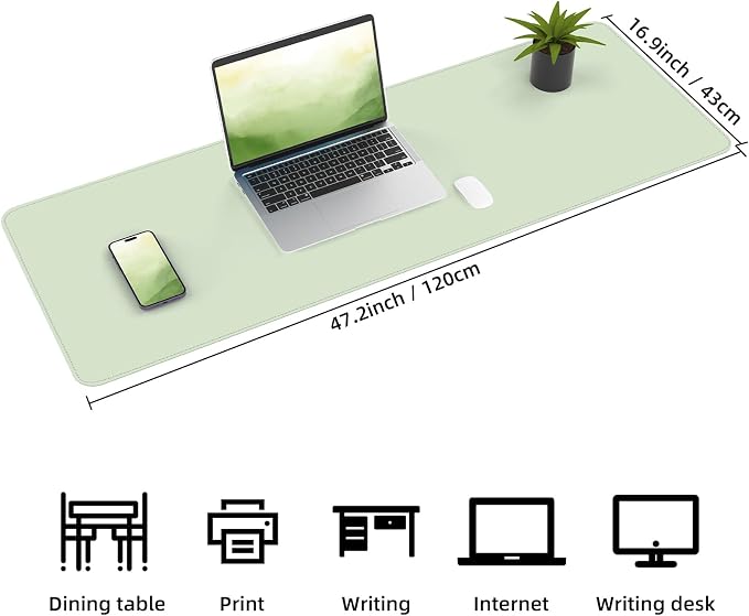 AFIING Leather Desk Pad Protector, Large Desk Mat - Image 3