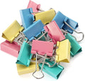 ZZTX Binder Clips Paper Clamps Clips Medium Size, 1.3 Inches, 24 Pieces by ZZTX