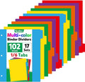 102 Pcs Colored Binder Dividers by YesBes