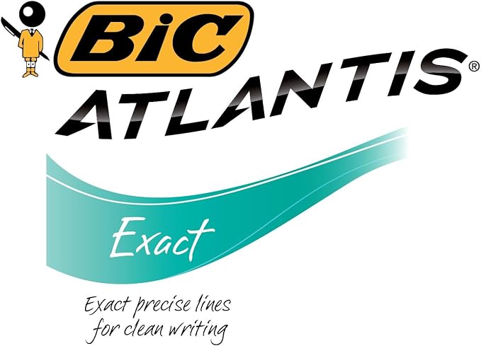 BIC Glide Exact Blue Retractable Ballpoint Pens, Fine Point, 12-Count Pack - Image 8