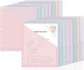 48 Pack Binder Pockets for 3 Ring Clear Pocket Divider Folders for 3 Hole by gisgfim