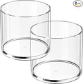 MaxGear Acrylic Pen Holder 2-Pack, Round Makeup Brush Holder & Pencil Cup | by MaxGear