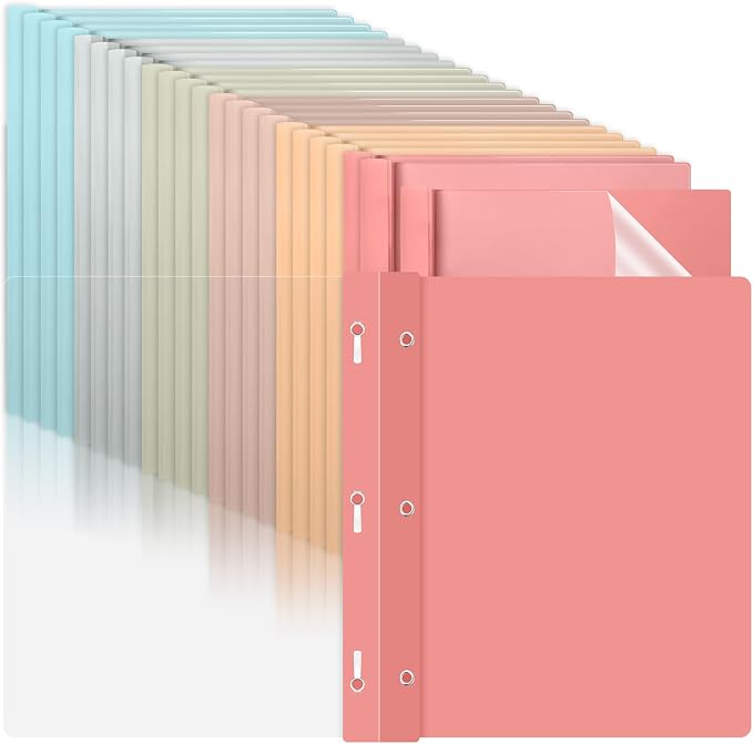 24 PCS Retro Plastic Report Covers by gisgfim