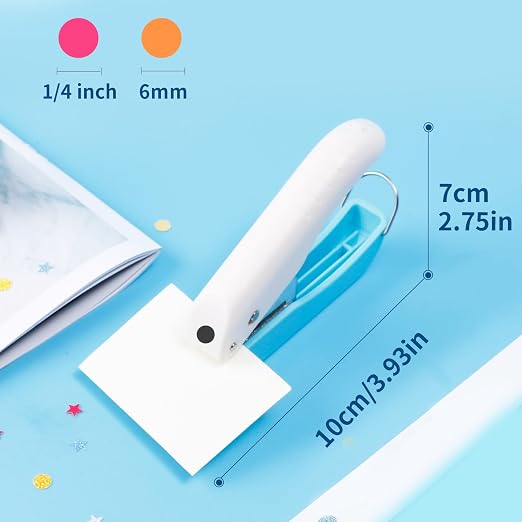 UCEC Single Hole Punch 1/4”Circle Paper Hole Puncher, Hole Handheld Puncher | A - Image 4