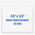 Origin-Joy 25 PCS Self-Adhesive Index Label Pockets by Origin-Joy