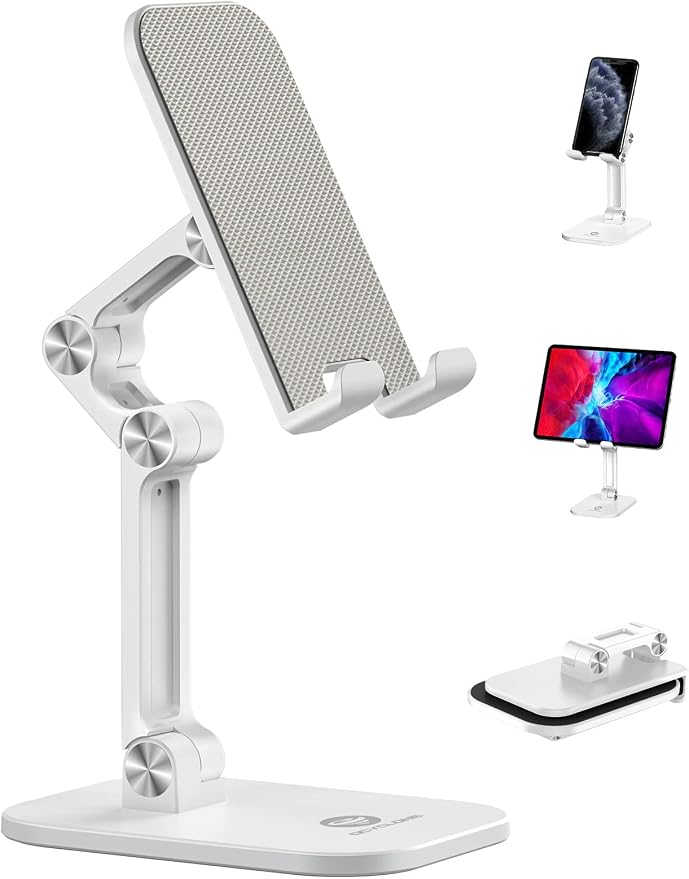 OCYCLONE Phone Stand, Adjustable Height and Angle Foldable Cell Phone Stand by OCYCLONE