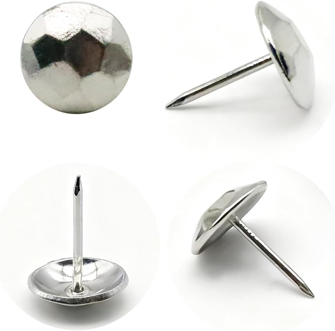 60pcs Upholstery Tacks for Furniture, Metal Upholstery Nails Decorative Thumb - Image 4