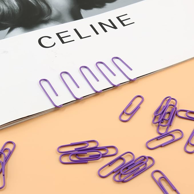 200 Pack Purple Paper Clips - Image 6