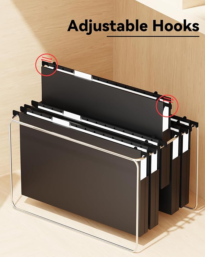Ansook Plastic Legal Size Hanging File Folders, Reinforced 1" Expansion File - Image 6