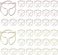 OWLFAVO 36pcs Whale Tail Shape Paper Clips by OWLFAVO