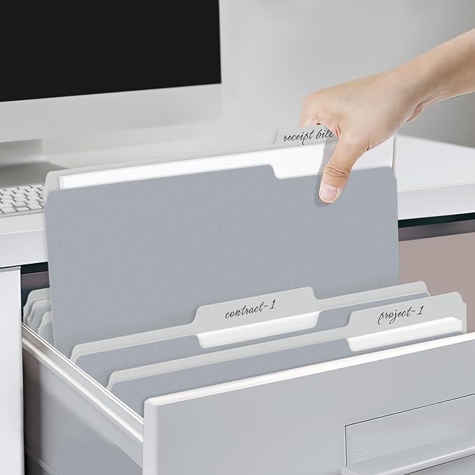SUNEE File Folders, 18 Pack Manilla Folders 8.5 x 11, Colored Folders Office - Image 6