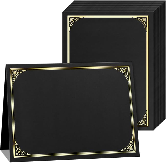 SUNEE Certificate Holders, Diploma Covers Gold Foil Border, by SUNEE