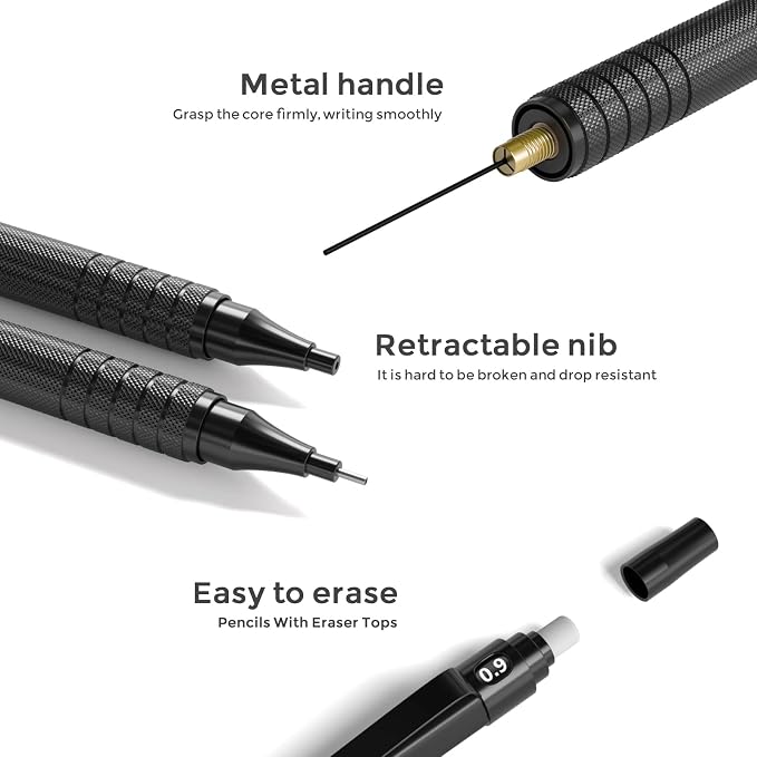 Nicpro 0.9 Metal Mechanical Pencil Set - Image 8