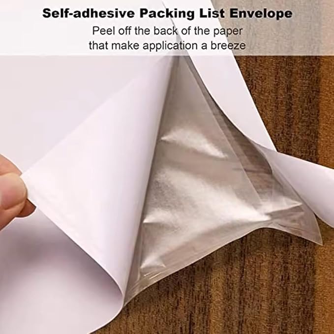 1000 PCS 7"x 10" Clear Packing List Envelopes Packing Slip Pouches - Image 2