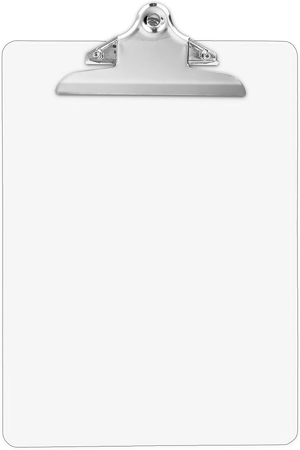 Plastic Transparent Clipboards Multi Pack Clipboard | Strong 12.5 x 9 Inch | - Image 8